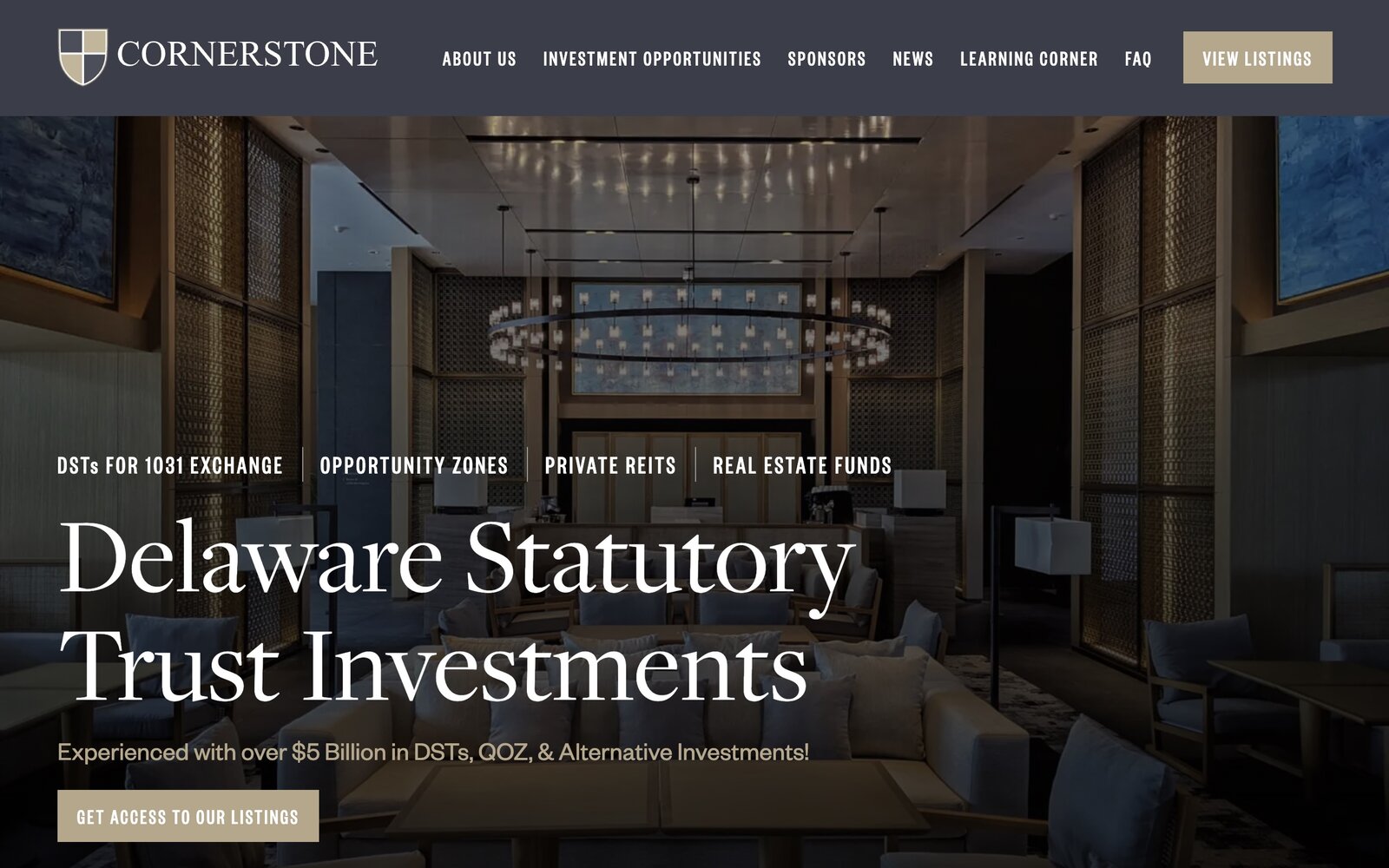 Cornerstone Real Estate branding designed by Hampton Lab