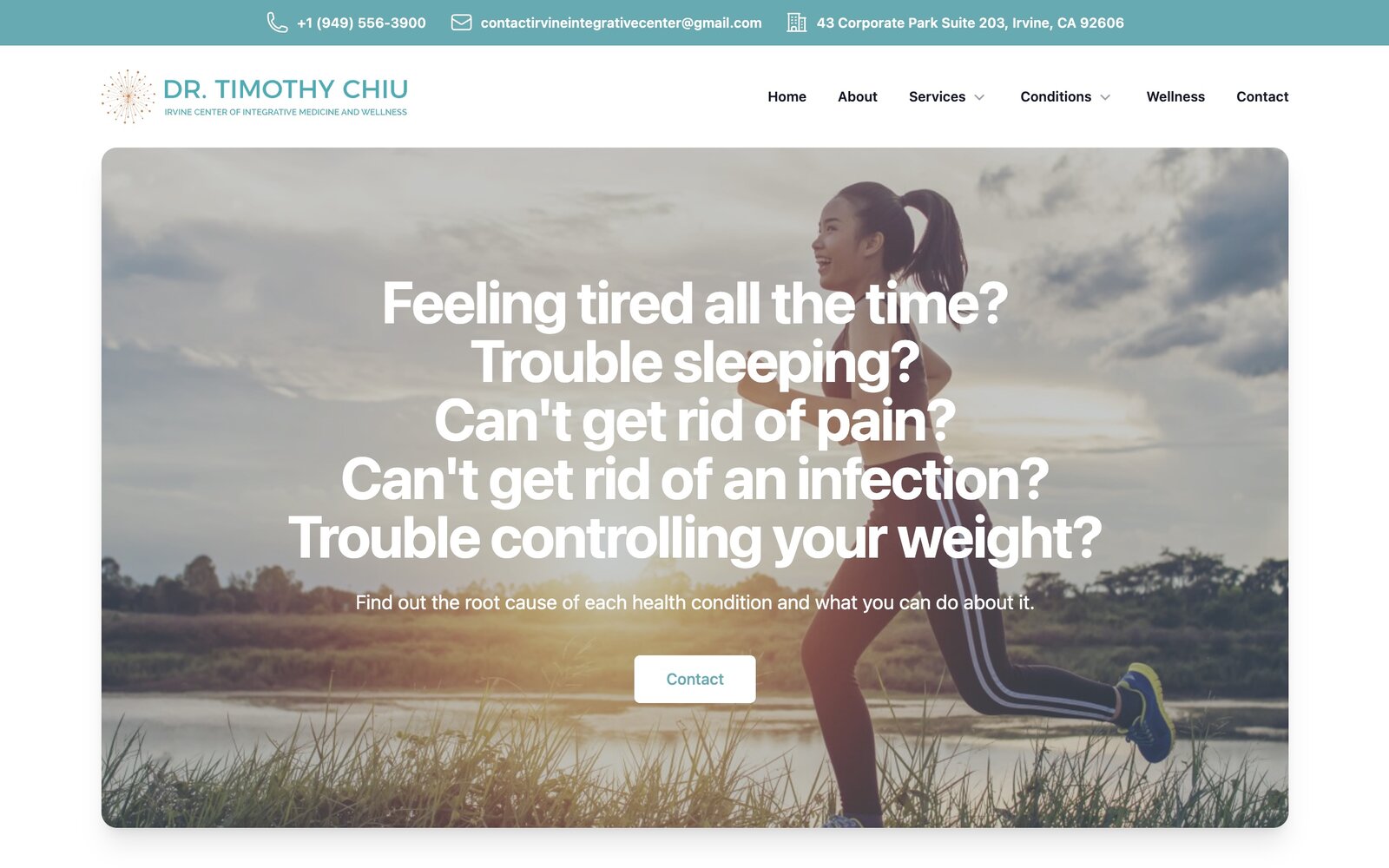 Dr. Tim Chiu website designed by Hampton Lab